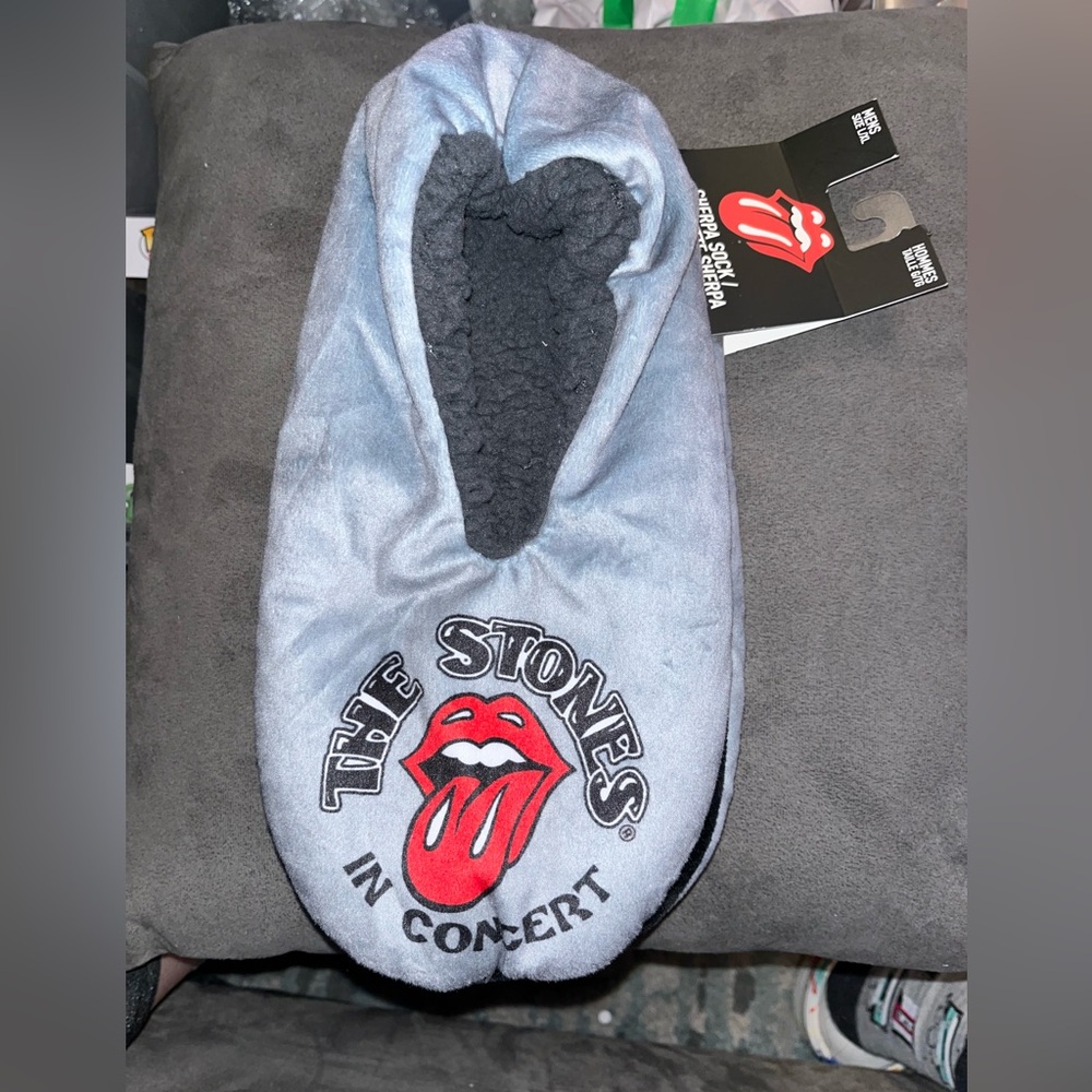🆕 The Stones Official License Men Size L/XL (9-11) Sherpa Socks